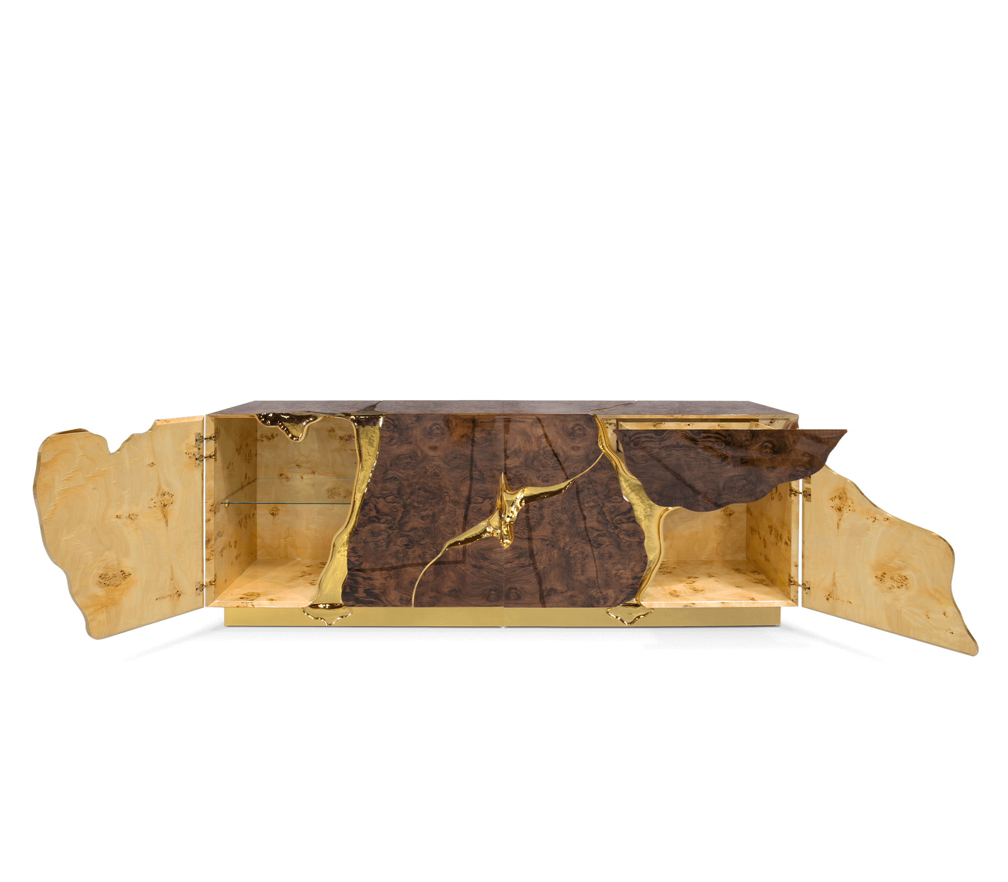 Fissure walnoten dressoir