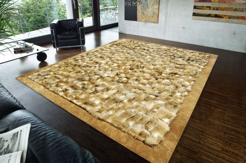 Wolf bont tapijt | Maat: 180 × 270 cm