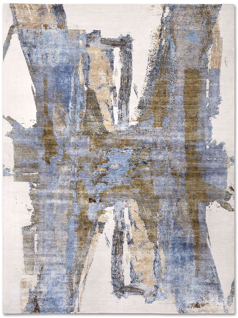 Grey Rust handgeweven tapijt