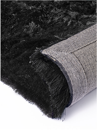 Aster Shaggy Black tapijt | Maat: 200 × 300 cm