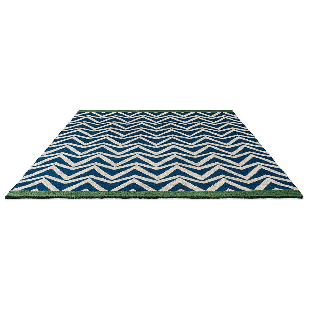 Dhurrie blauw outdoor tapijt | Maat: 160 × 230 cm