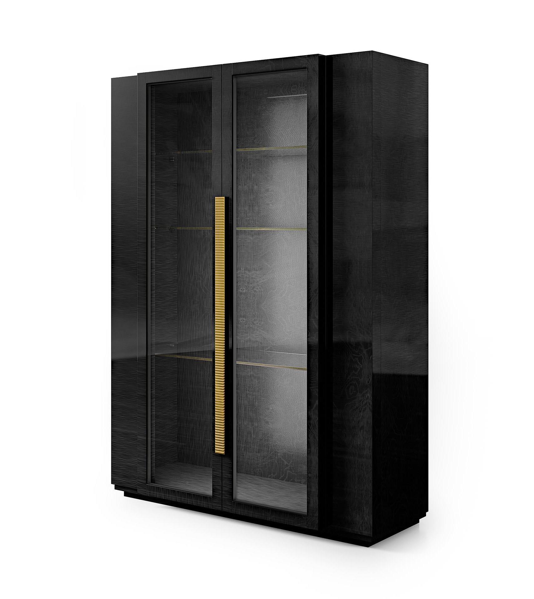 Luxe zwarte vitrine