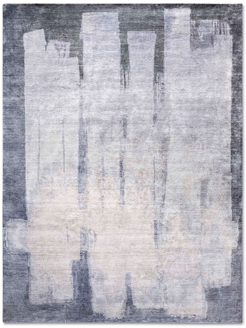 Zilvergrijs handgeweven tapijt | Maat: 183 × 274 cm