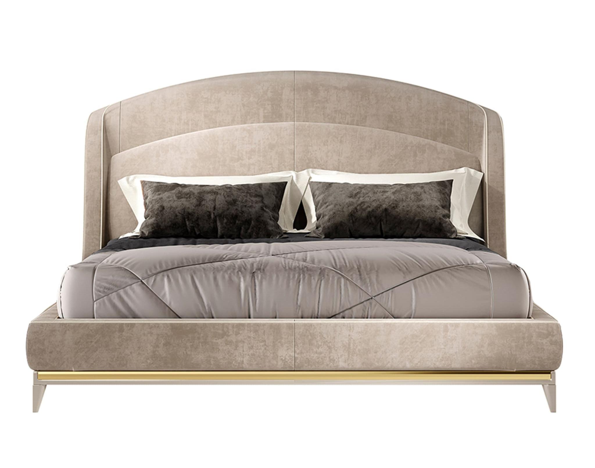 Eigentijds beige bed