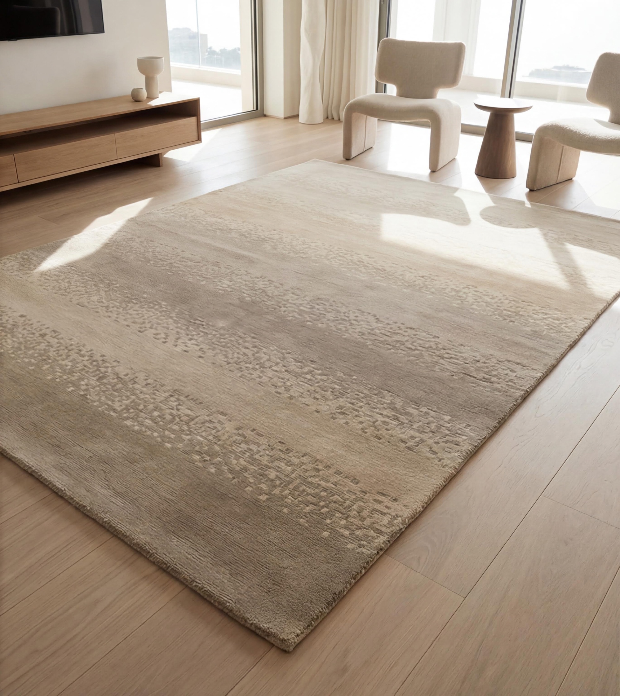 Soft Ombre Sand vloerkleed
