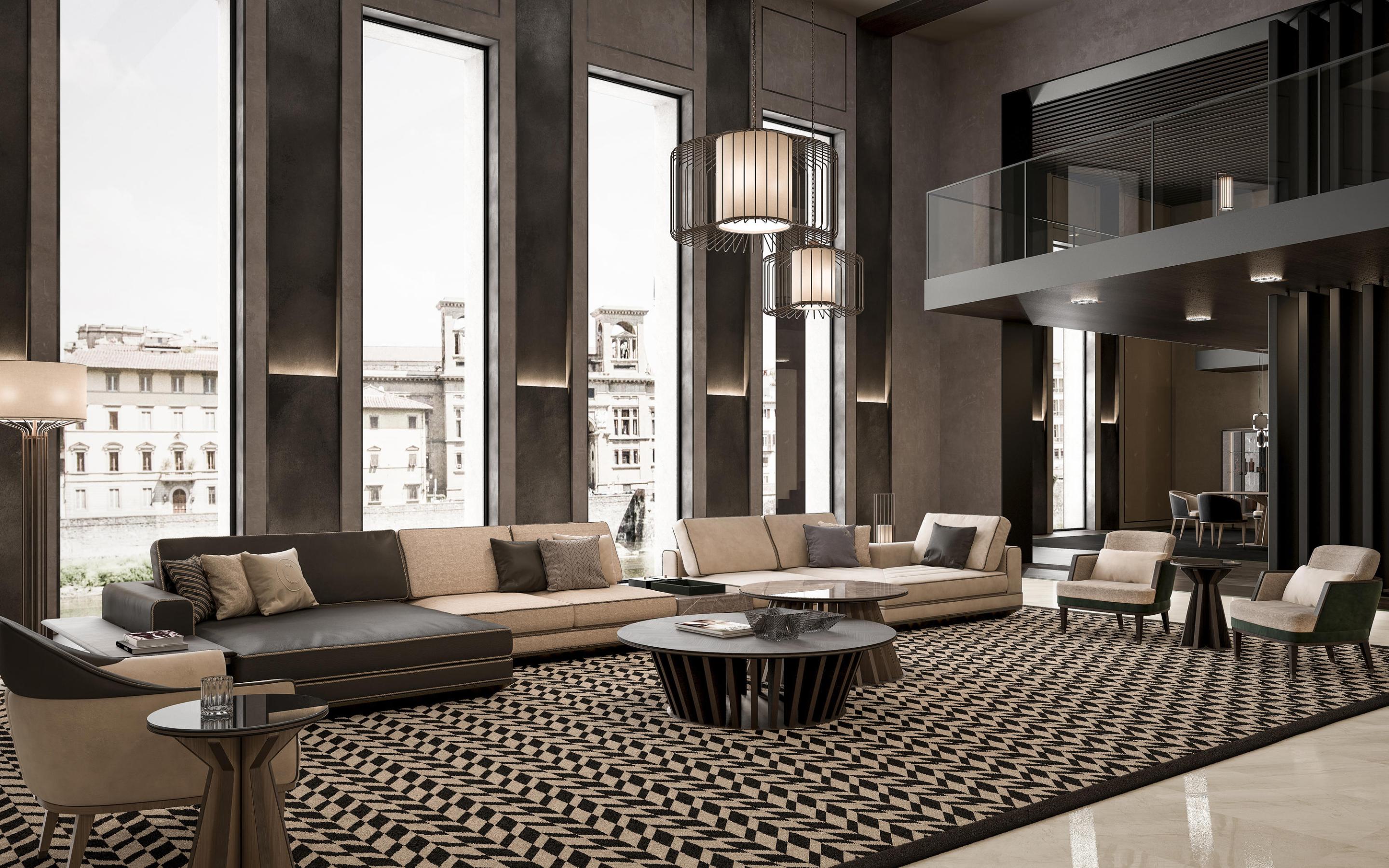 Donkerbruine salontafel