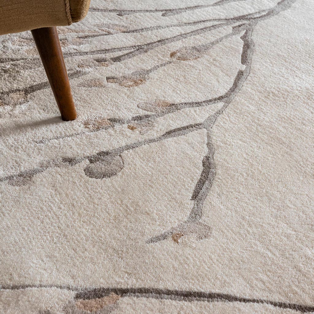 Pussy willow duifgrijs tapijt | Maat: 170 × 240 cm