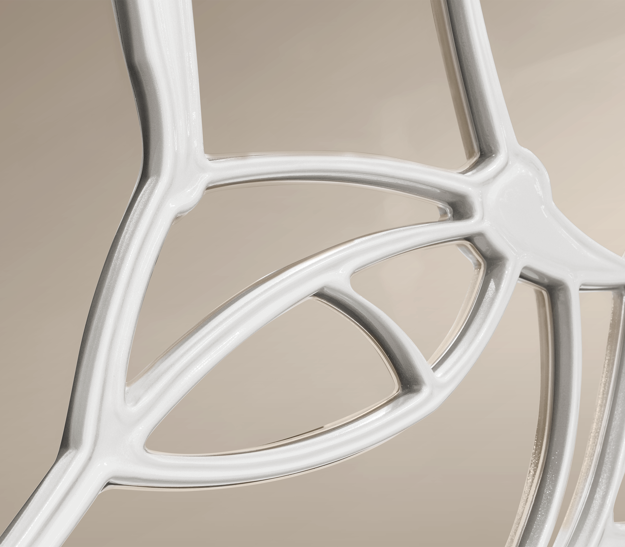 Artisan ivoren spiegel