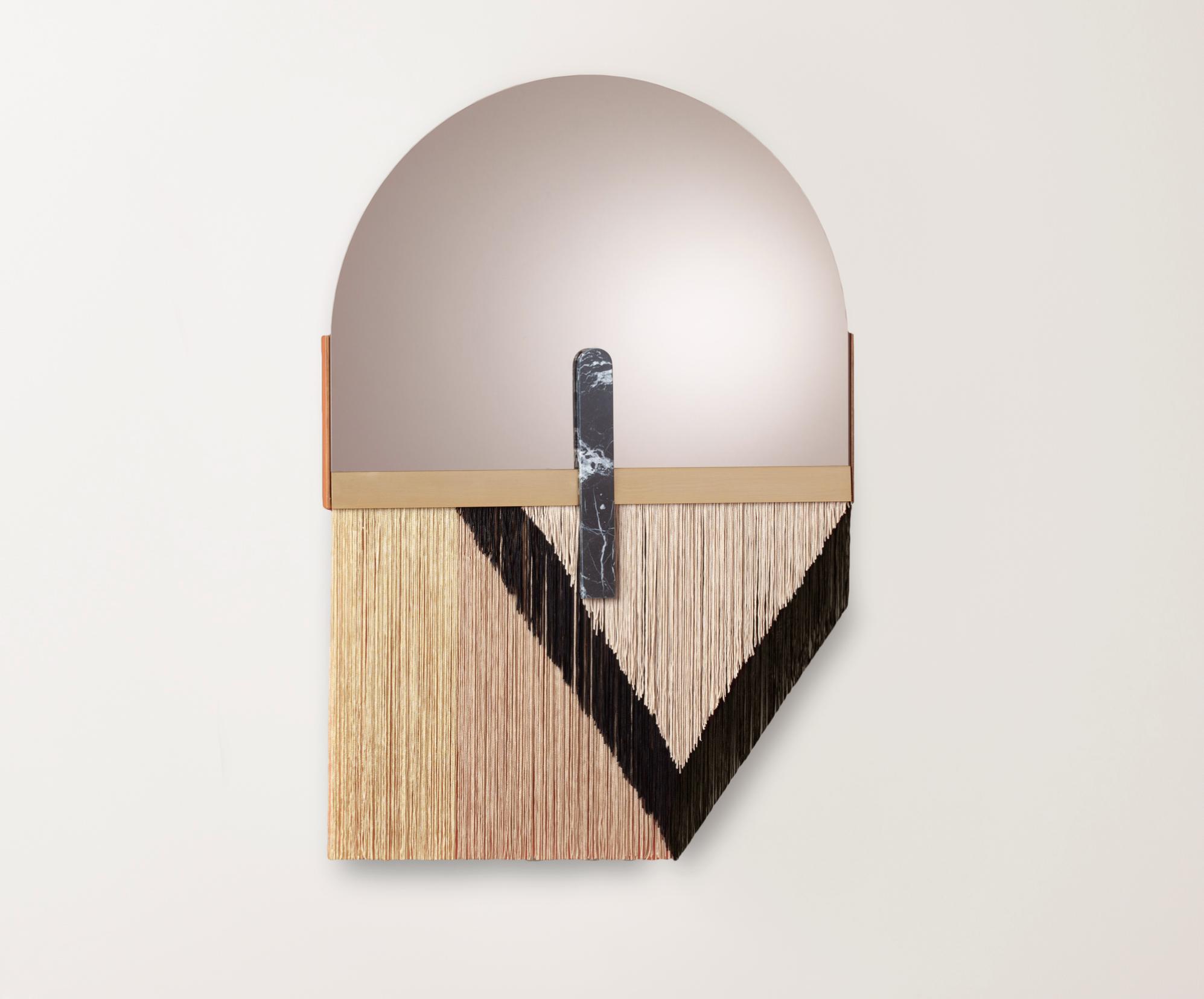 Souk zwarte decoratieve wandspiegel