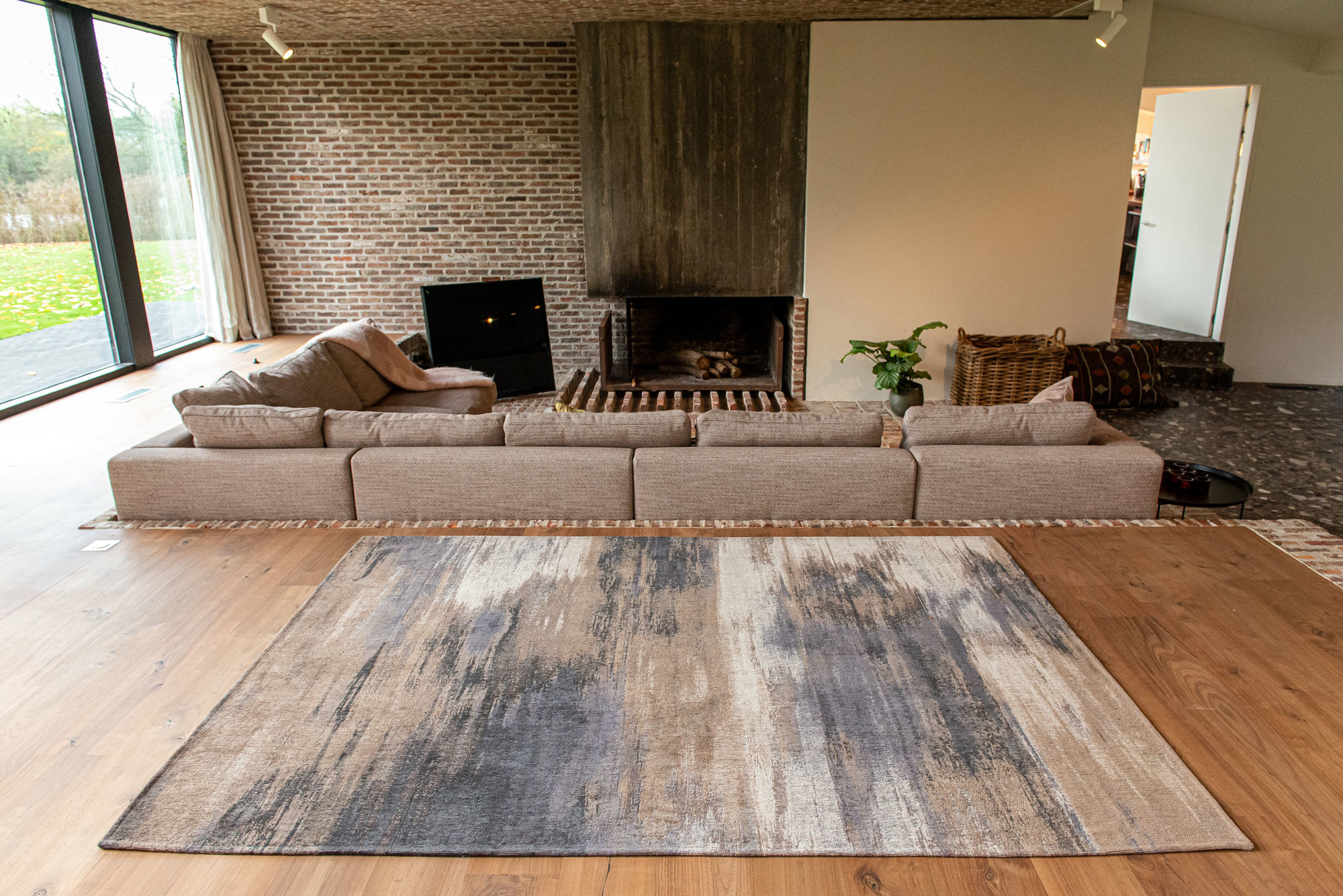 Giverny Beige tapijt | Maat: 280 × 390 cm