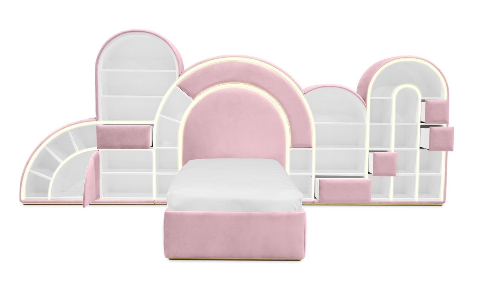 Bubblegum Marshmallow roze kinderbed