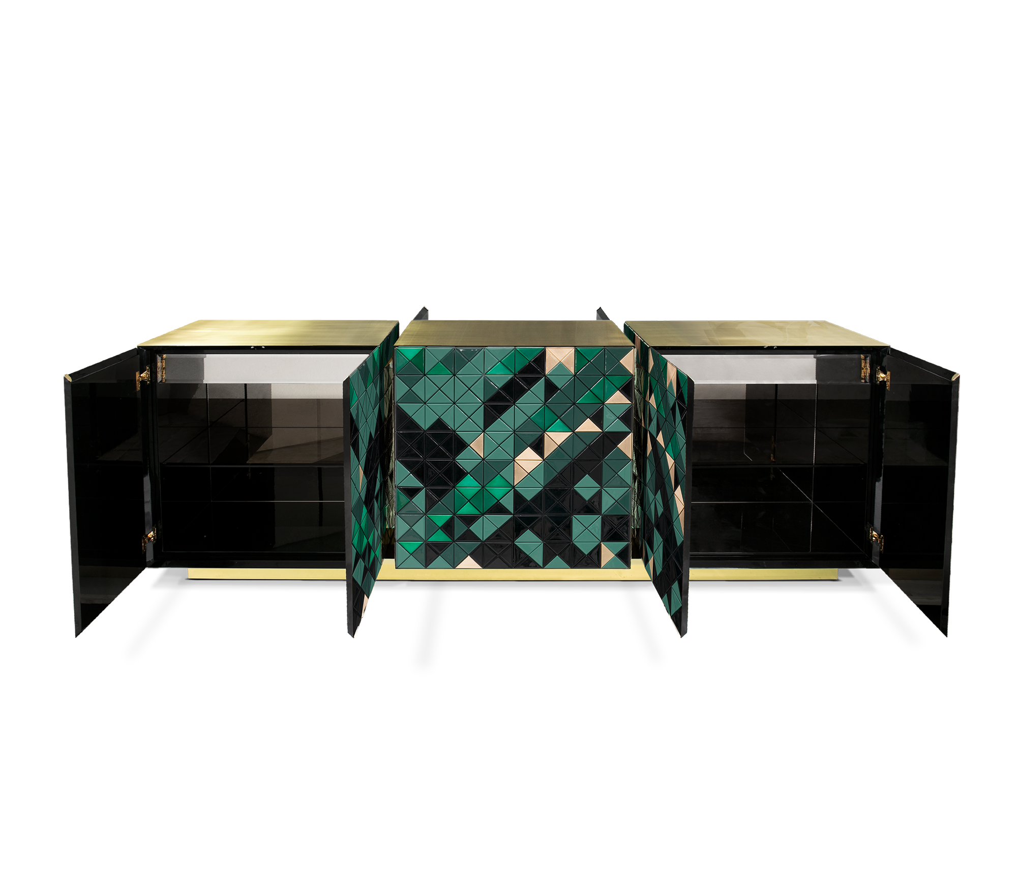 Mosaic groen dressoir