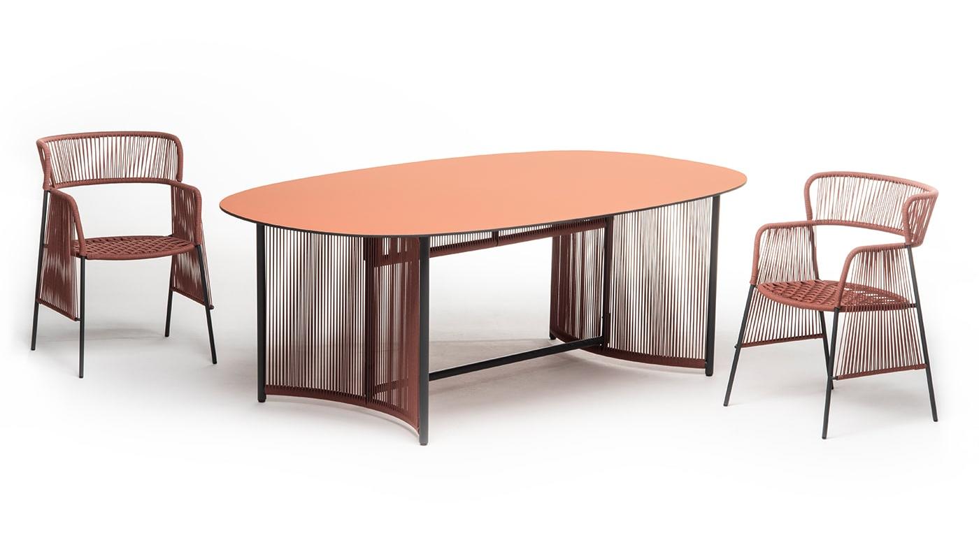 Altana T-OV Rode Buiten Eettafel