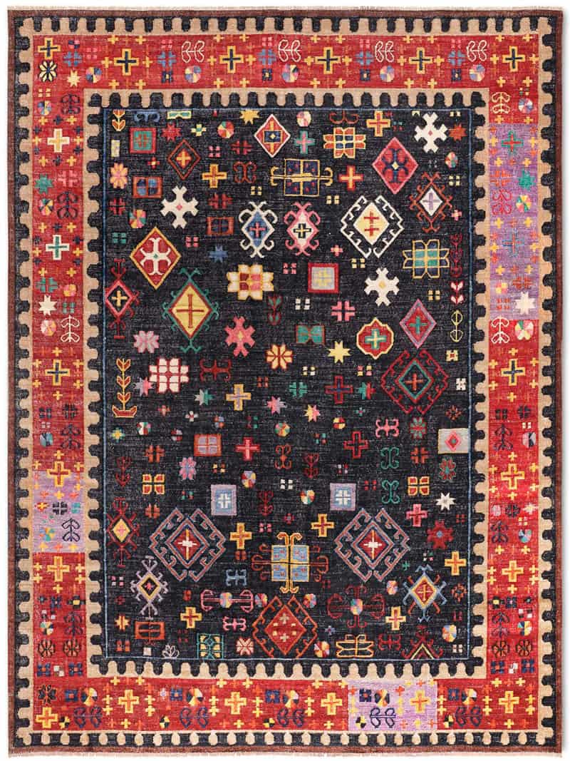 Flatweave handgemaakte luxe tapijt | Maat: 122 × 183 cm