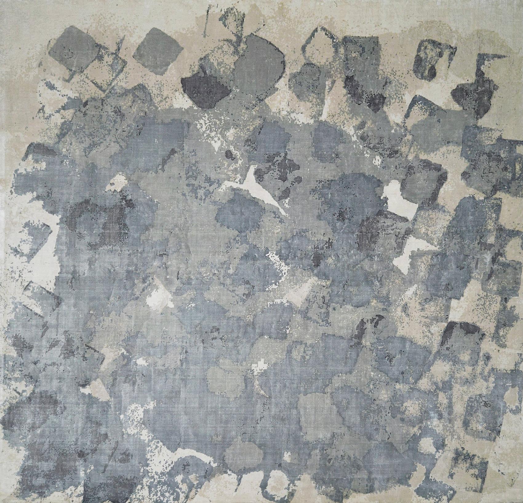 Patchwork Astral Grey tapijt | Maat: 250 × 250 cm