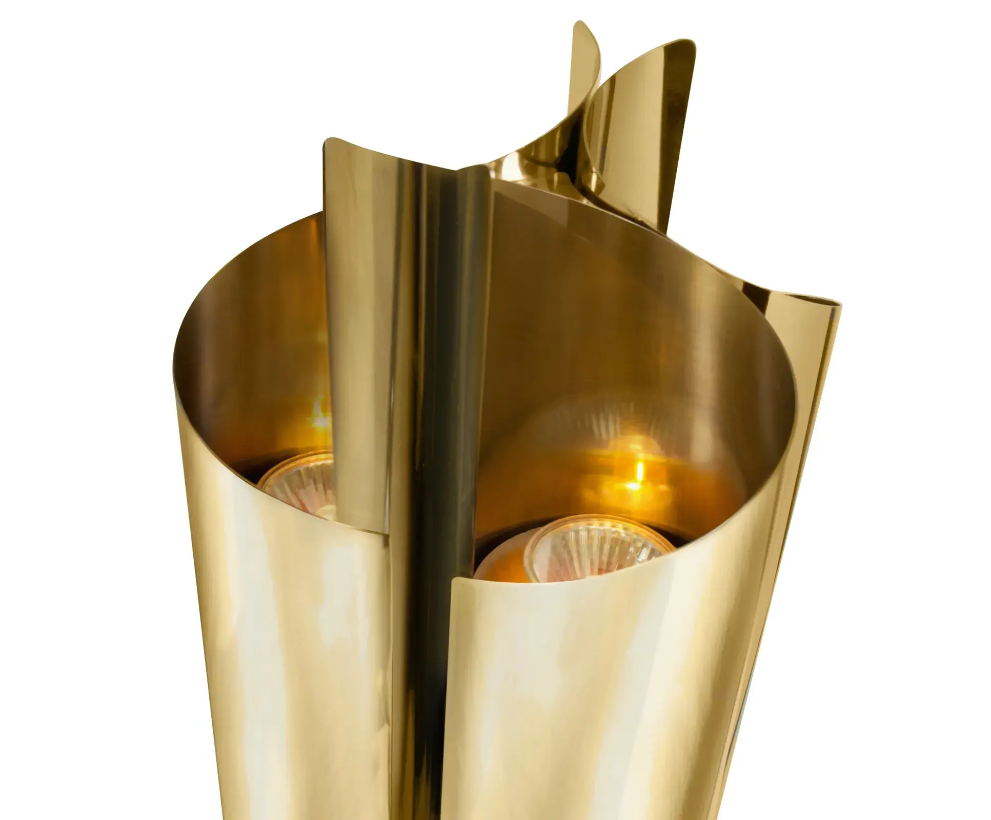 Verouderd messing tafellamp