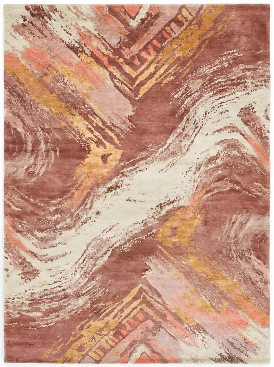 Marble Drift Rose design vloerkleed