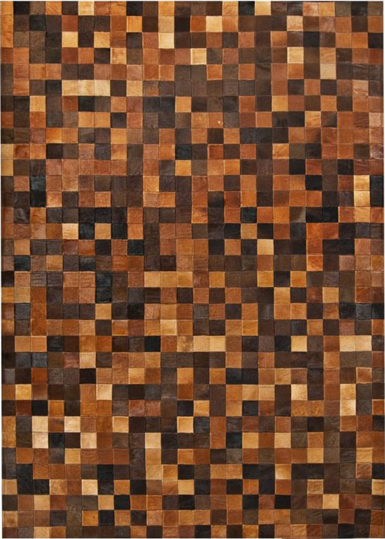 Mozaïek veelkleurig col.1 koeienhuid tapijt