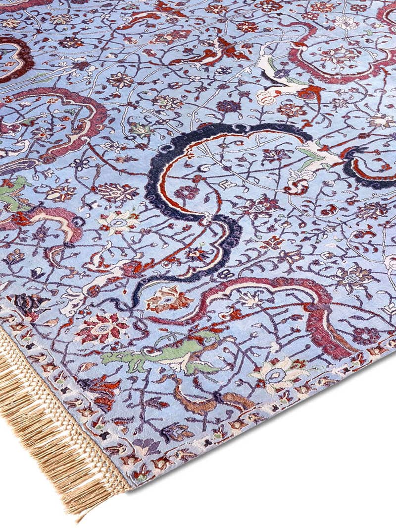 Tabriz Light Blue luxe vloerkleed