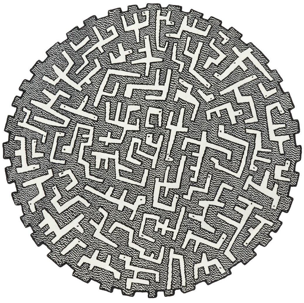 Ciliophora rond designer tapijt