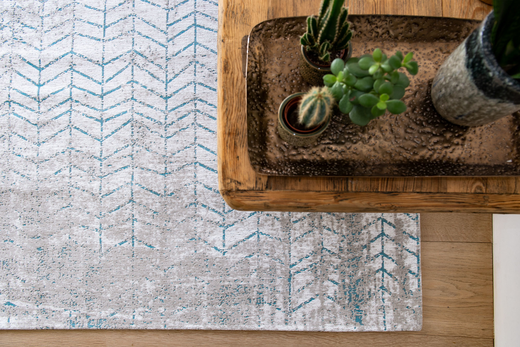 Tribeca Blue tapijt | Maat: 280 × 360 cm