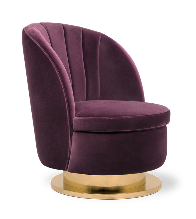 Galen paarse eenzitsbank