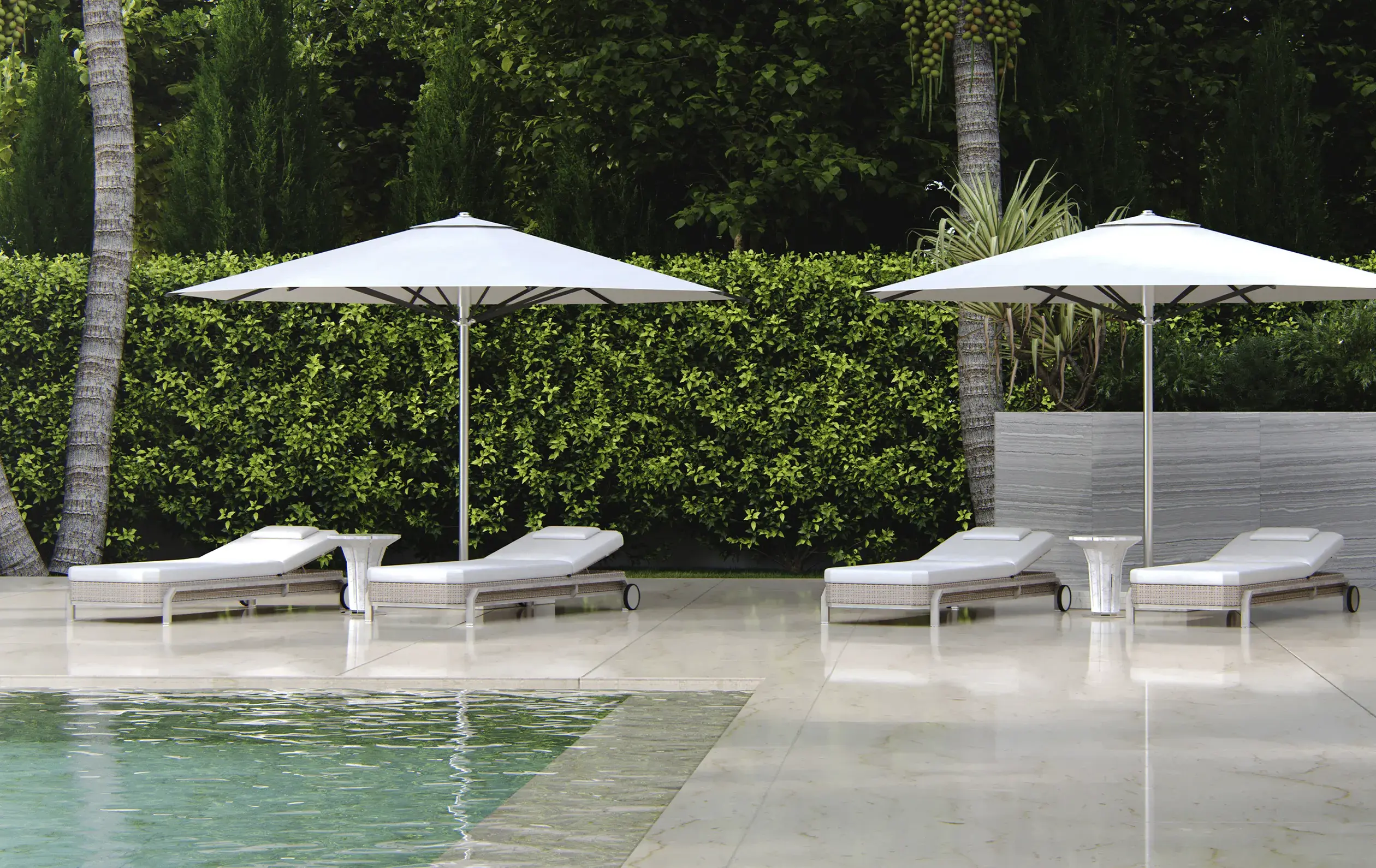 Heritage houten tuinligstoel - 2