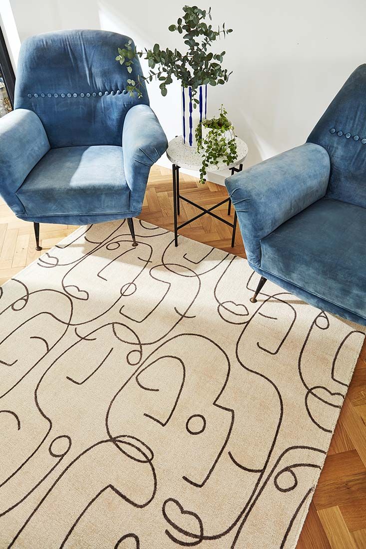 Epsilon charcoal tapijt | Maat: 200 × 280 cm