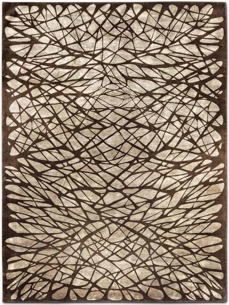 Dresden Brown handgeknoopt tapijt | Maat: 183 × 274 cm