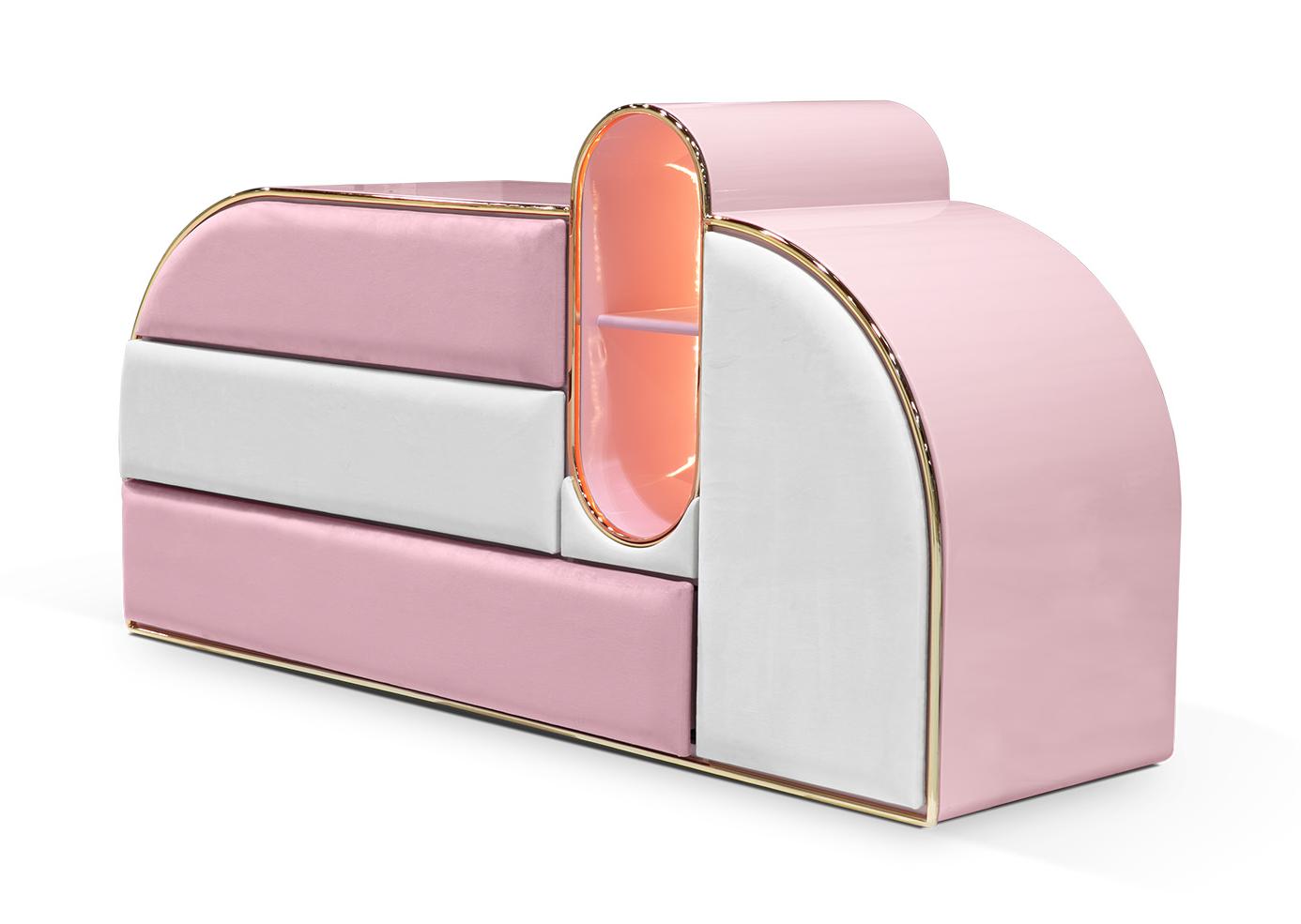 Candy Coated ladekast met drie laden