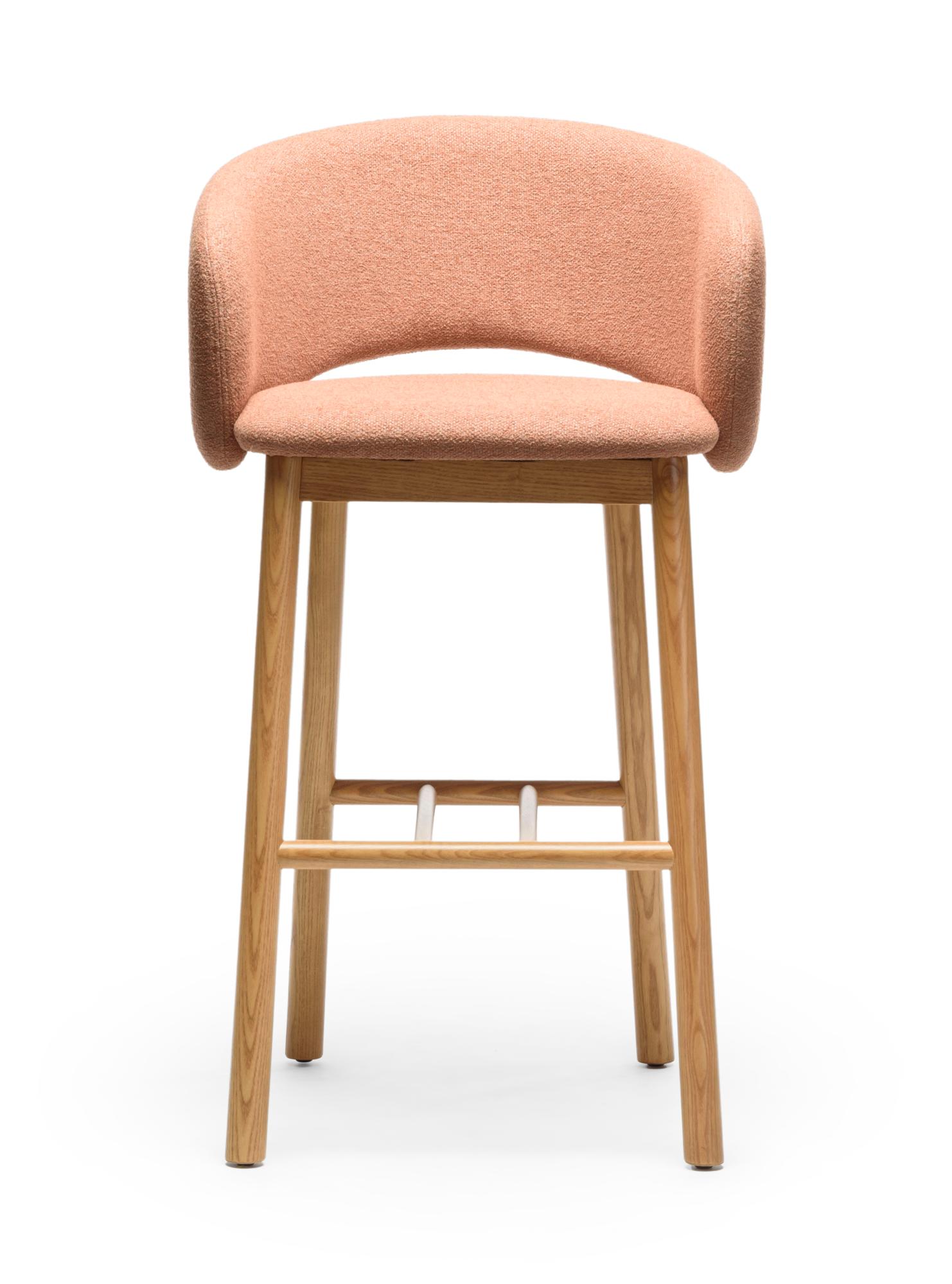 Bel SG-75 Terracotta Essenhout Barkruk