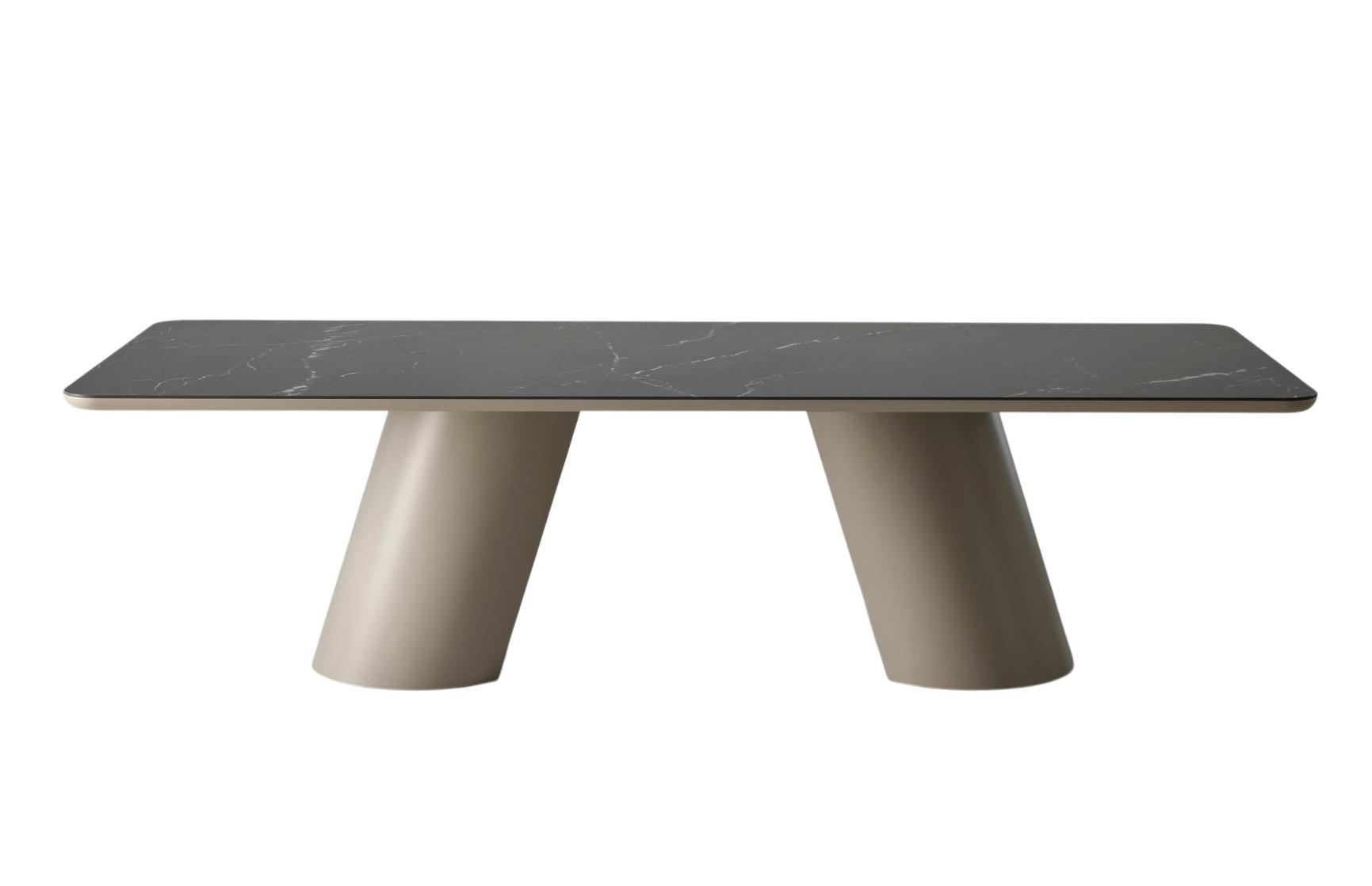 Altea zwarte eettafel met keramisch blad