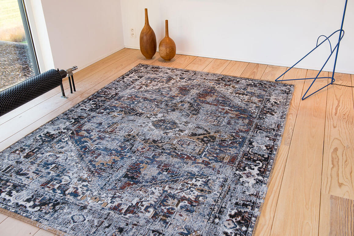 Divan Blue tapijt | Maat: 140 × 200 cm