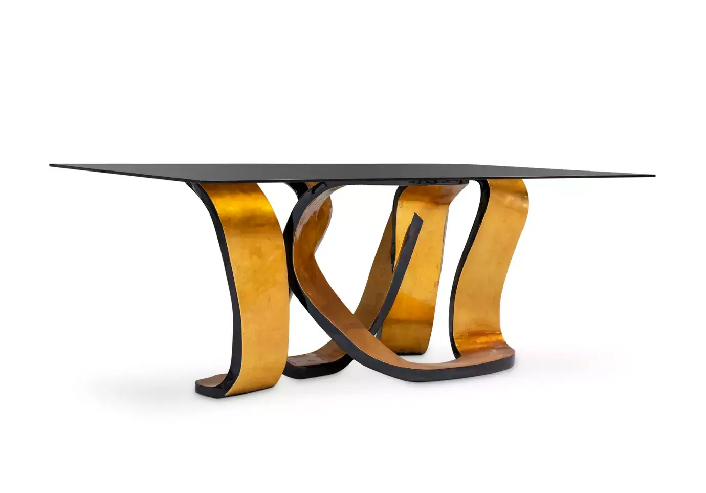 Ribbon goudblad eettafel