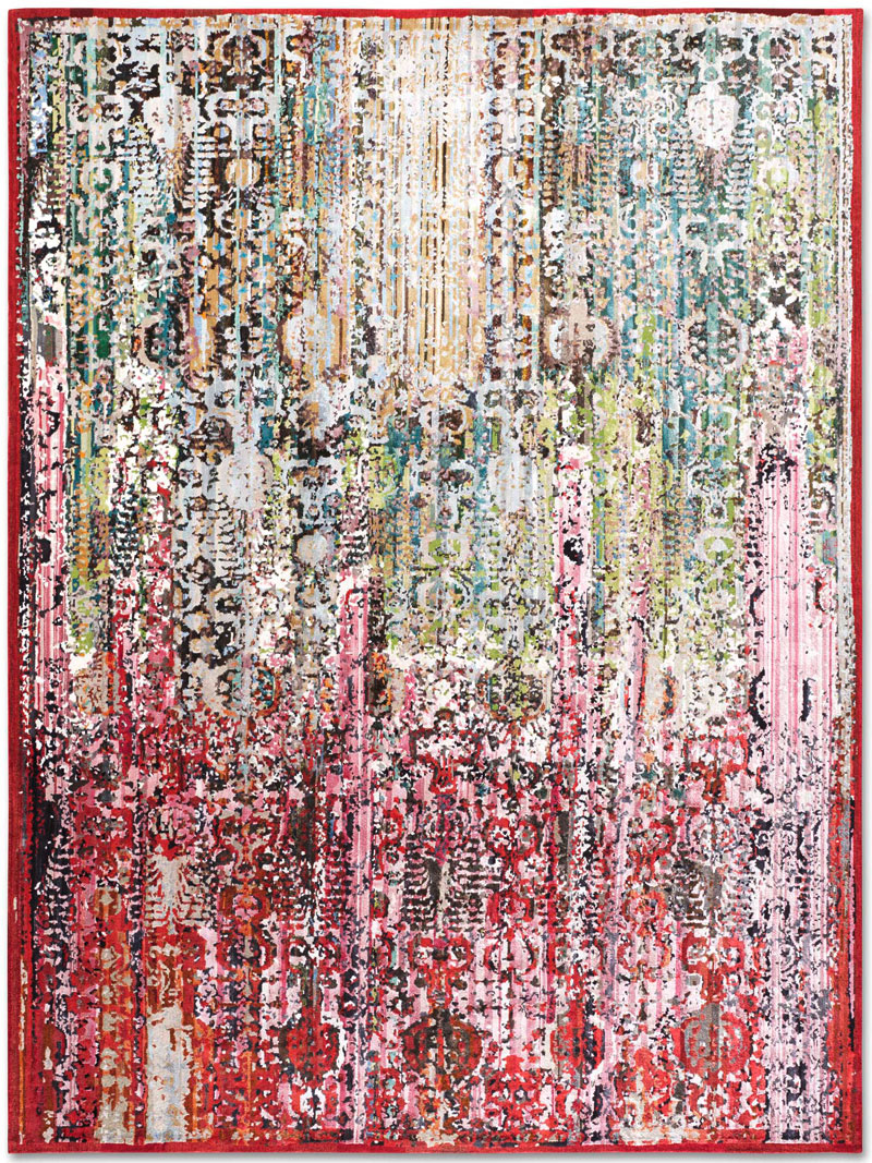 Woods Strawberry luxe handgeknoopt tapijt