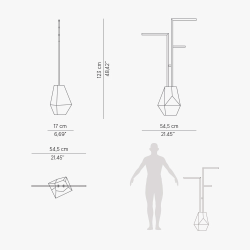Brilliance witte handdoekrek