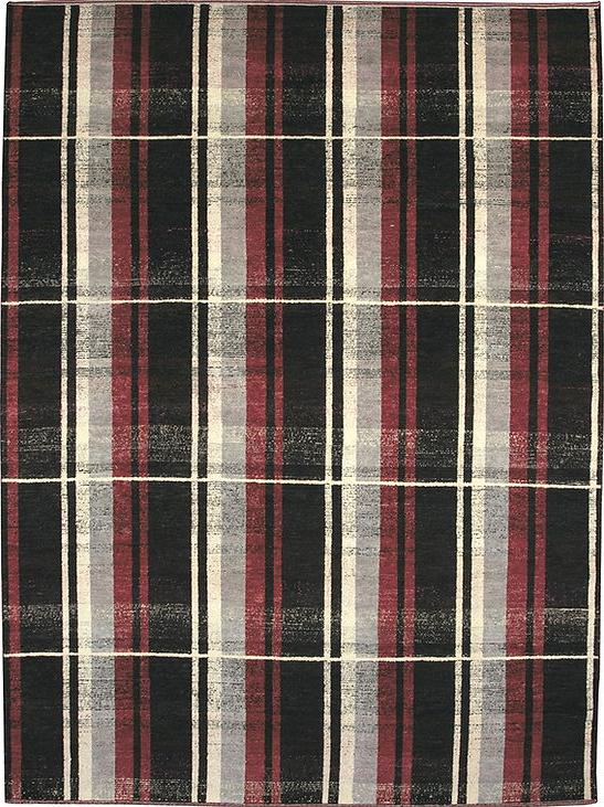 Handgeknoopt Turks geruit tapijt