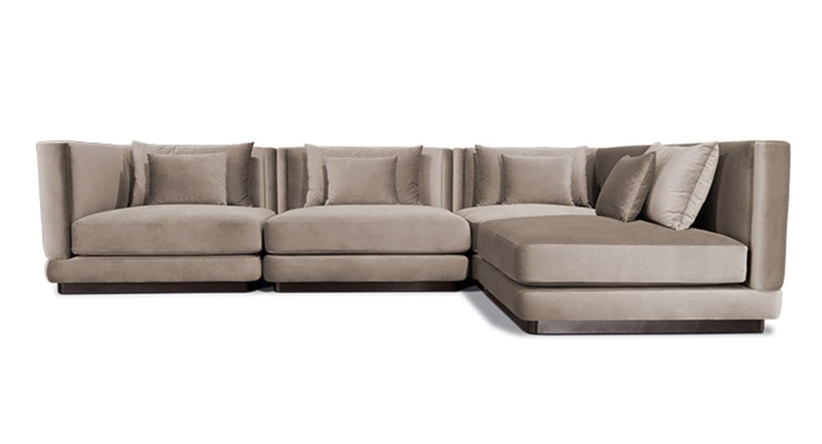 Eigentijdse modulaire bank