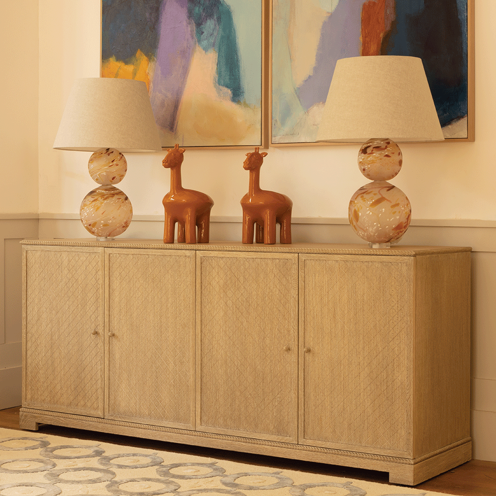 York Venetian White Oak buffet
