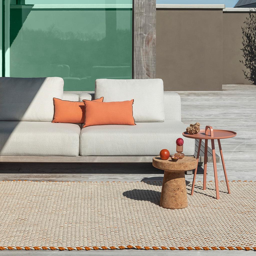 Lace tri-colore outdoor tapijt | Maat: 140 × 200 cm