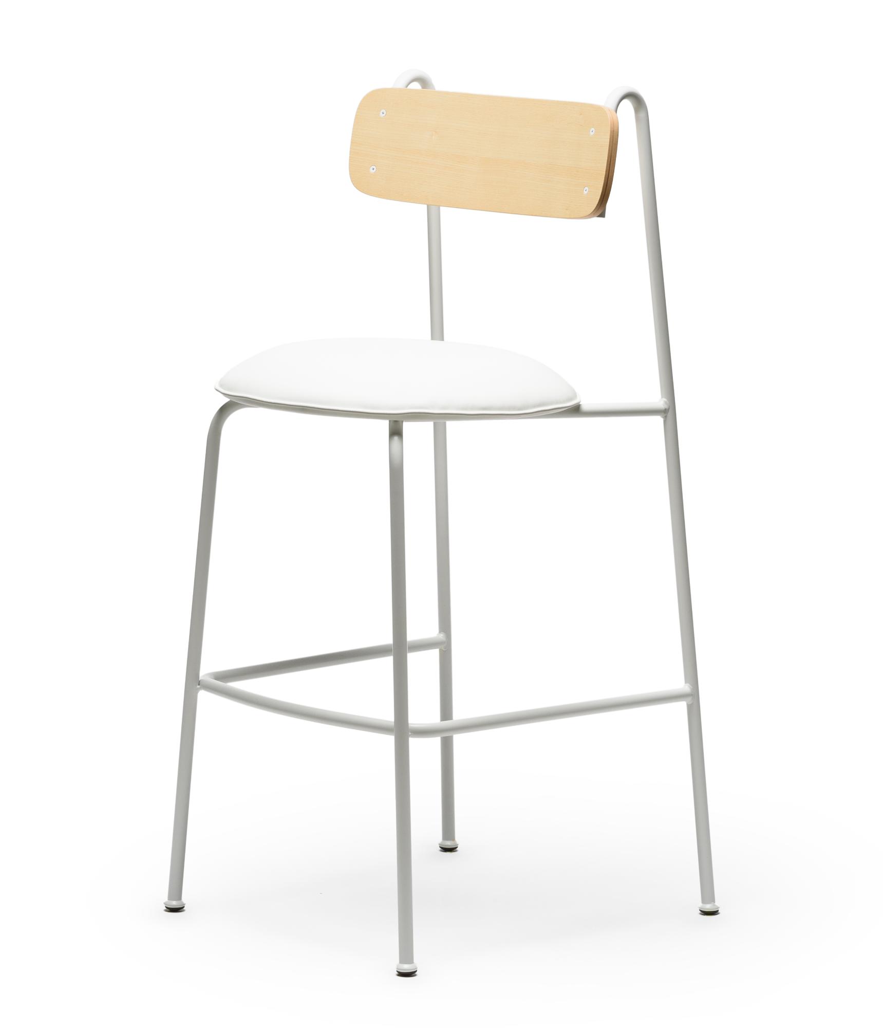 Lena SG-75 Witte Essenhout Barkrukstoel