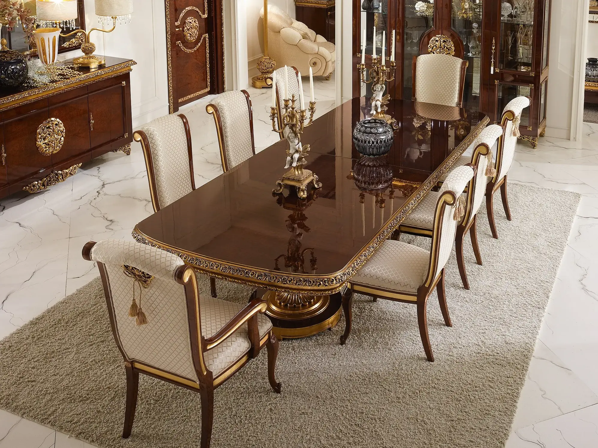 Elegance klassieke eettafel | Configuratie: Vast