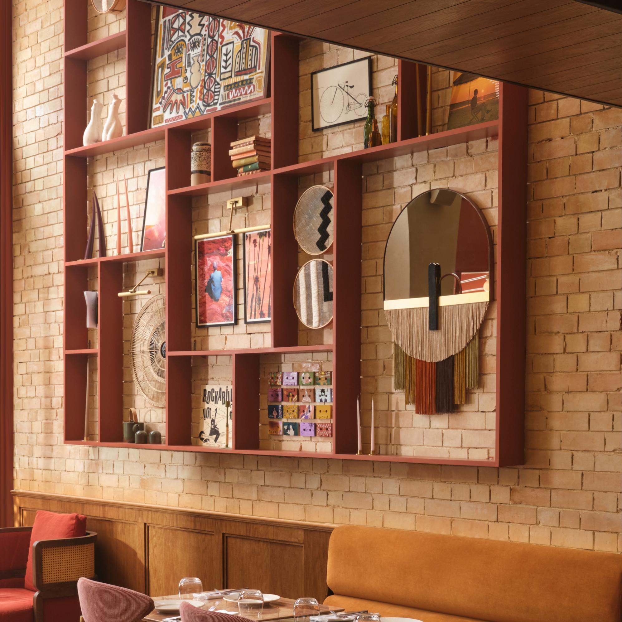 Souk Caramel decoratieve wandspiegel