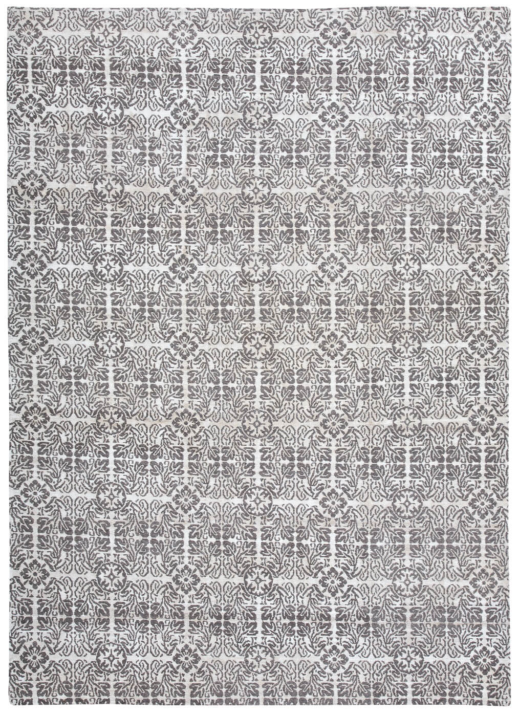 Bologna wit grijs tapijt | Maat: 300 × 400 cm