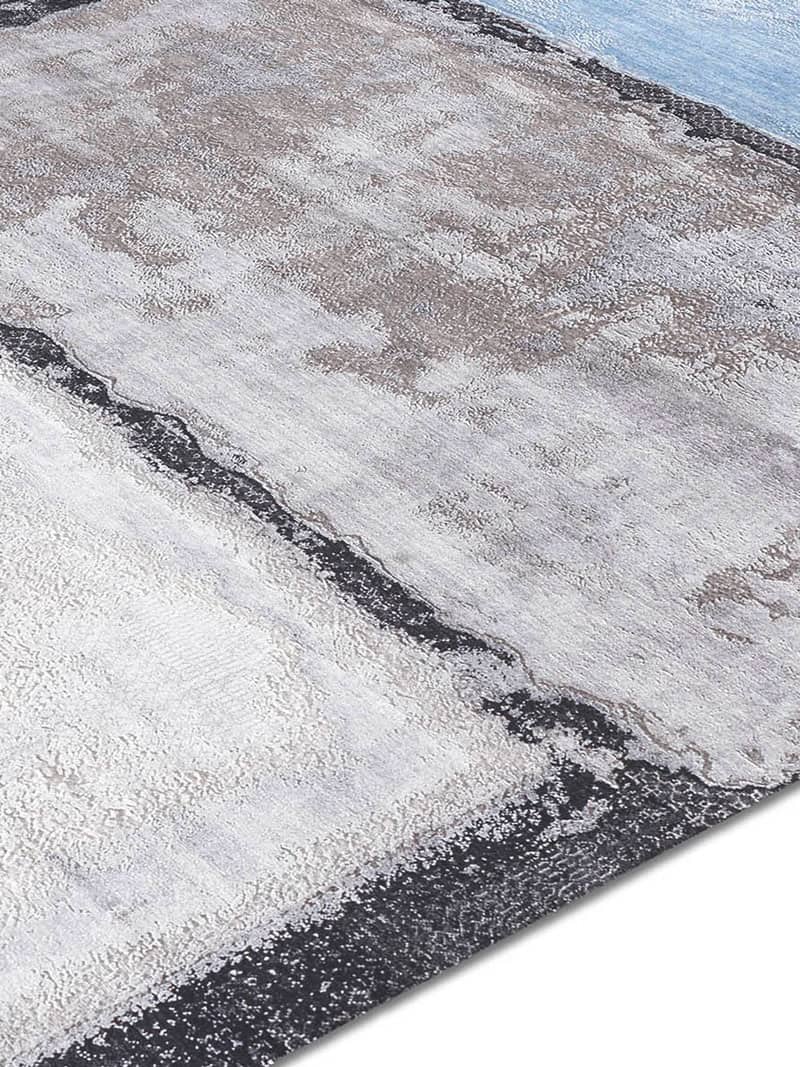 Light Blue Taupe handgeweven tapijt | Maat: 183 × 274 cm