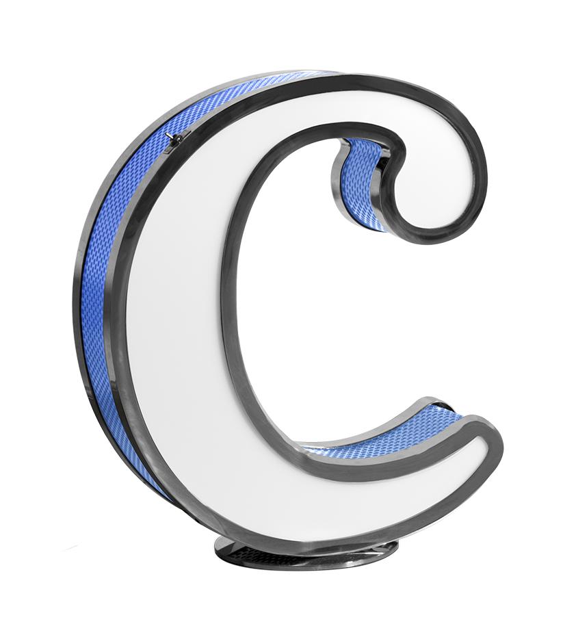 Classic Letter C lamp