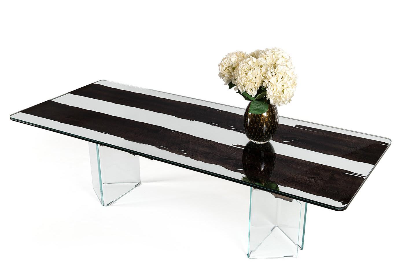 Venezia zwarte eettafel