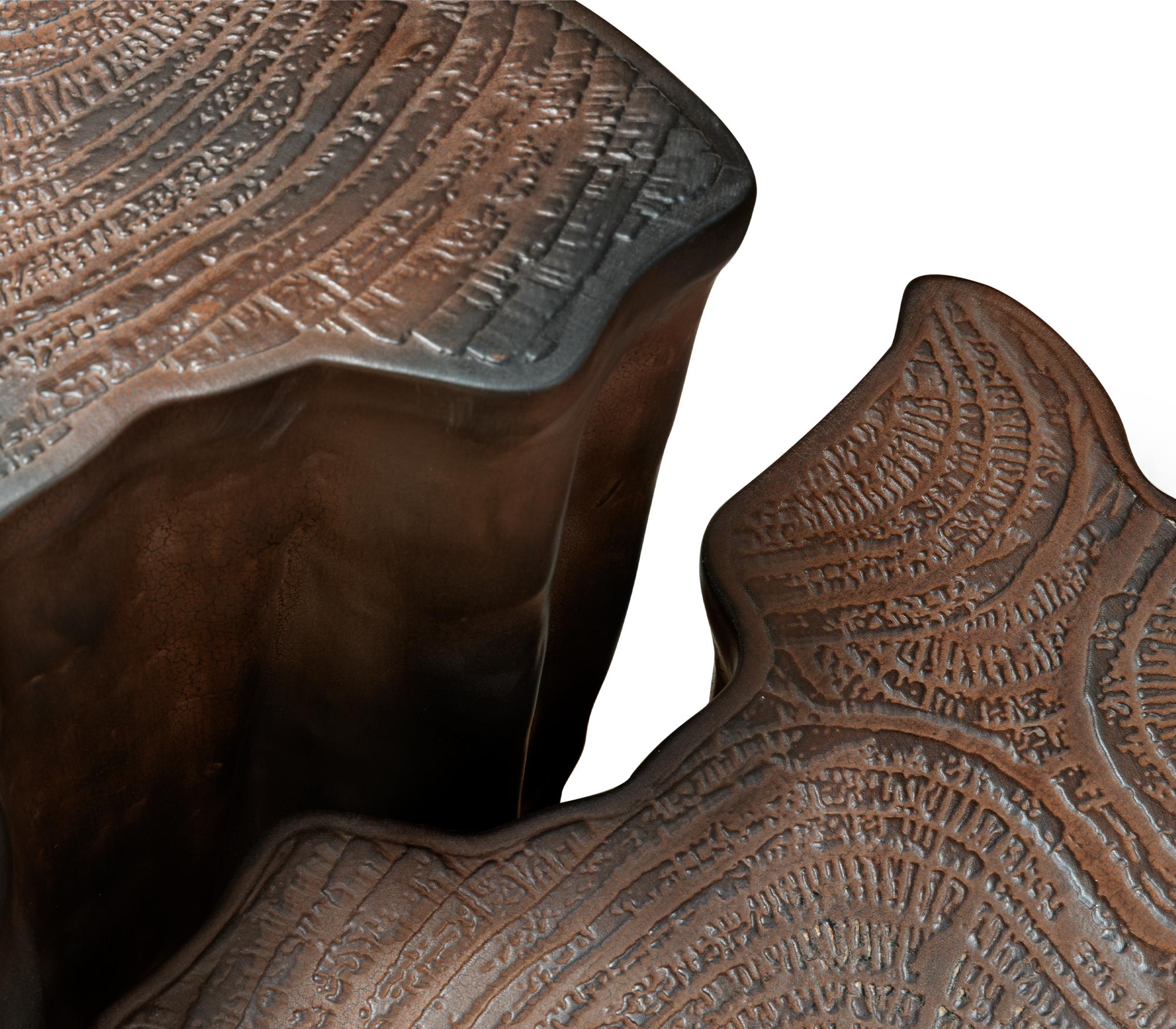 Horizon donkerbruine keramische bijzettafel