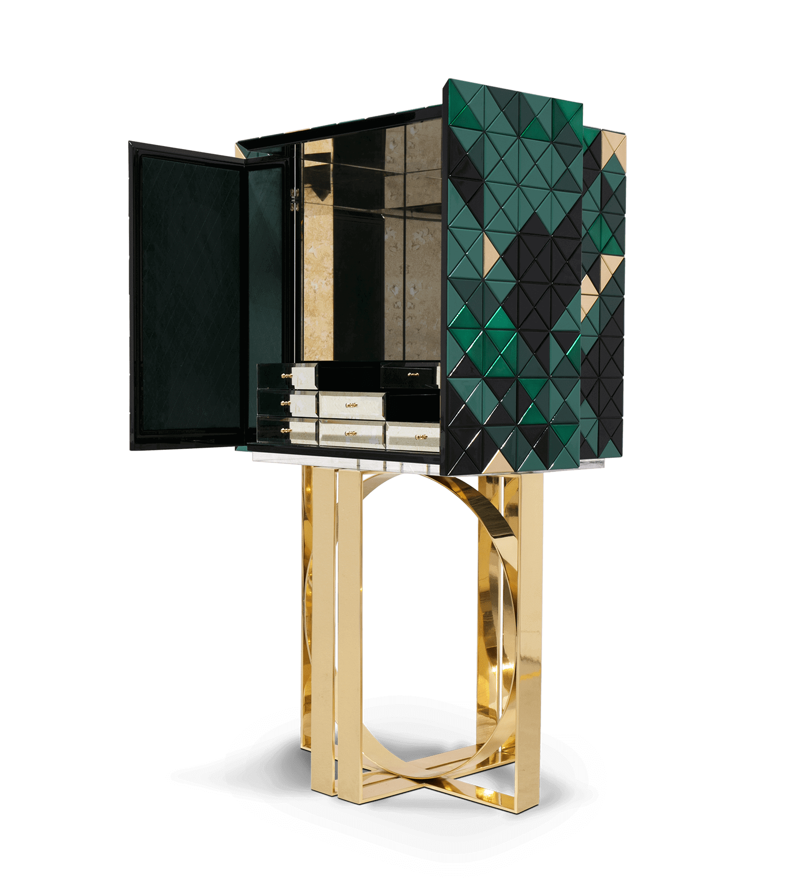Mosaic groene kast
