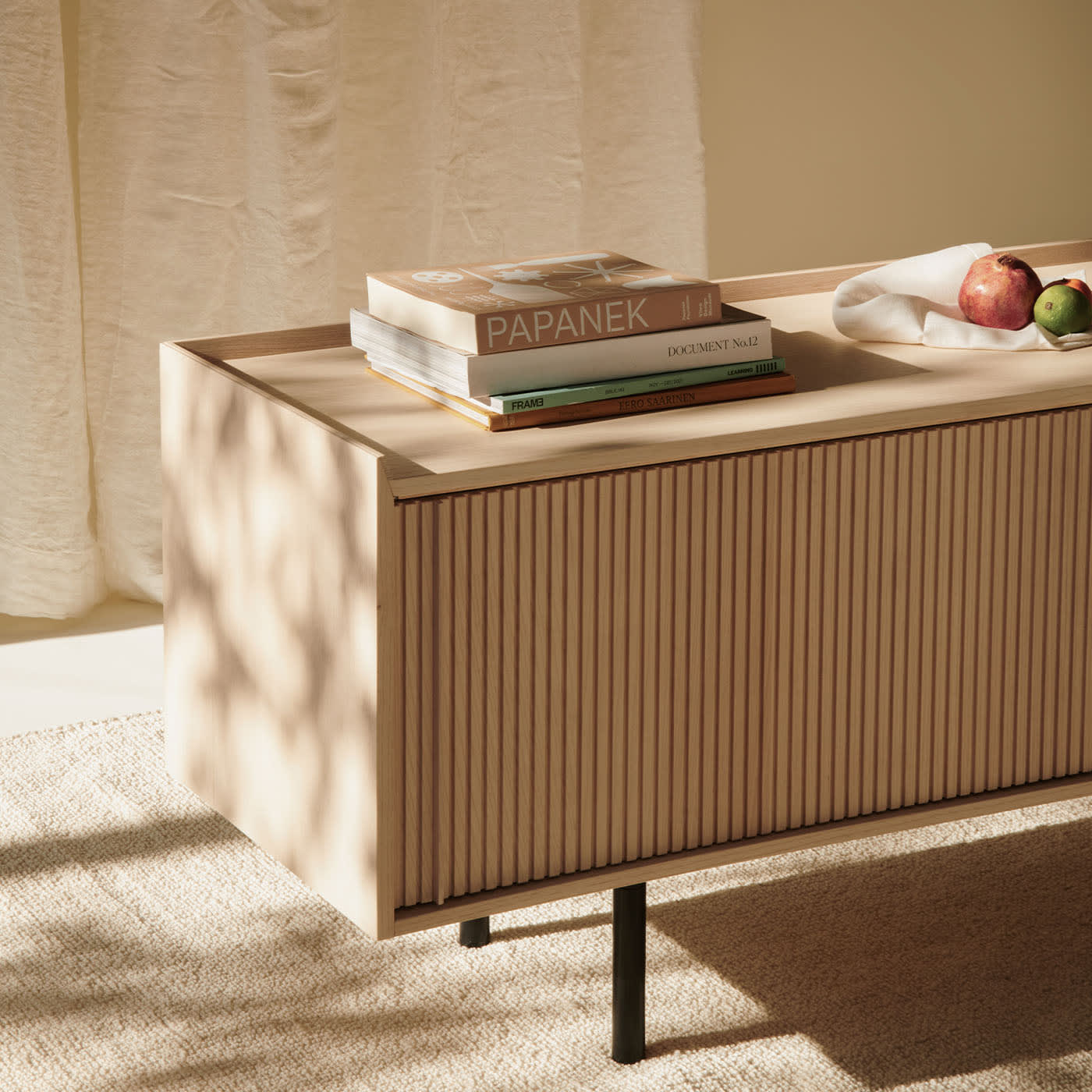 Sipario natuurlijk 3-deurs dressoir | Afmetingen: Height 78 cm